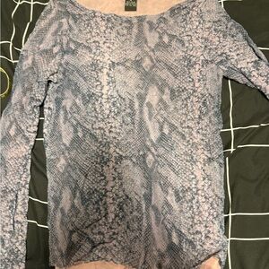 The Limited Purple and Pink Snake Pattern Top